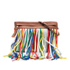 LOEWE Multicolor Leather Fringe T Pouch Crossbody Secondhand