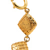 Chanel CC Gold Plated Quilted Diamond Necklace Secondhand