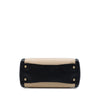 Prada Bicolor Saffiano Cuir Trimmed Canvas Satchel Secondhand