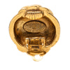 Chanel Gold Plated CC Swirl Button Clip on Earrings Secondhand