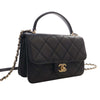 Chanel Mini Quilted Lambskin Top Handle Flap Secondhand