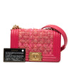Chanel Mini Quilted Tweed and Lambskin Boy Flap Secondhand