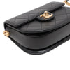 Chanel Mini CC Quilted Calfskin Round Moon Messenger Flap Secondhand