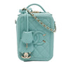 Chanel Caviar CC Filigree Vertical Vanity Case Secondhand