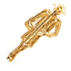 Chanel Gold Plated Coco Mademoiselle Pin Brooch Secondhand