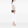 Prada Bicolor Glace Calfskin Studded Crossbody Secondhand