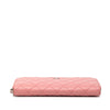 Chanel Quilted Lambskin Zip Around Long Wallet Secondhand