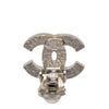 Chanel CC Brass and Strass Clip On Earrings Secondhand