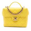Chanel Quilted Caviar Handy Box Vanity Case with Chain Secondhand