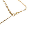 Dior Gold Plated Enamel Strass Logo Pendant Necklace Secondhand