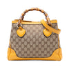 Secondhand Gucci Small GG Canvas Diana Bamboo Top Handle Tote