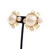 Chanel Gold Plated Faux Pearl Clip On Earrings Secondhand