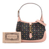 Secondhand Gucci Limited Edition Small GG Embroidered Denim Floral Jackie 1961 Crossbody
