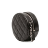 Chanel CC Quilted Caviar Round Clutch With Chain Secondhand
