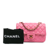 Chanel Mini Rectangular Classic Lambskin Rainbow Single Flap Secondhand