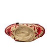LOEWE Small Raffia Animal Embroidered Anagram Basket Tote Secondhand