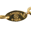 Secondhand Chanel Gold Plated CC Rhinestones Chain Bracelet