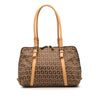 Fendi Zucchino Canvas Shoulder Bag Secondhand