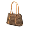 Fendi Zucchino Canvas Shoulder Bag Secondhand
