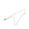Dior Gold Plated Strass CD Heart Pendant Necklace Secondhand