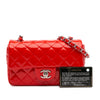 Secondhand Chanel Mini Rectangular Classic Patent Single Flap