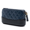 Chanel Bicolor Aged Calfskin Gabrielle Double Zip Clutch with Chain Secondhand