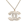Chanel CC Gold Plated Resin Pendant Necklace Secondhand