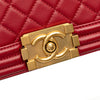Chanel Old Medium Quilted Lambskin Boy Flap Secondhand
