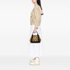 Balenciaga Canvas Leopard Print Navy Cabas Tote S Secondhand