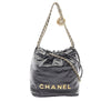 Chanel Mini Shiny Calfskin 22 Handbag Secondhand