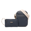 LOEWE Bicolor Embossed Repeat Anagram Leather Crossbody Secondhand