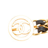 Chanel Gold Plated Leather Woven Double Chain Belt Secondhand