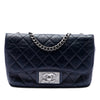 Chanel Medium Quilted Glazed Calfskin CC Plate Flap Secondhand