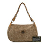 Chanel CC Suede Camellia Hobo Secondhand