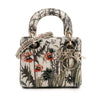 Secondhand Dior Mini Calfskin Beaded Embroidered Jardin Naturel Lady Dior