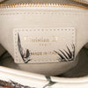 Secondhand Dior Mini Calfskin Beaded Embroidered Jardin Naturel Lady Dior