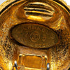 Chanel Gold Plated CC Quilted Round Clip on Earrings Secondhand