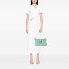 Fendi Zucchino Crystal Double Flap Shoulder Bag Secondhand