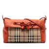 Secondhand Burberry Haymarket Check Coated Canvas Leah Crossbody