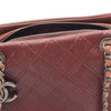 Chanel Large Calfskin Diamond Embossed CC Zip Shopping Tote Secondhand