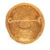Chanel CC Gold Plated Round Brooch Secondhand
