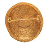Chanel CC Gold Plated Round Brooch Secondhand
