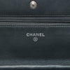 Chanel CC Quilted Striated Metallic Patent Wallet on Chain Secondhand
