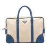 Prada Saffiano Trimmed Canvas Briefcase Secondhand