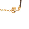 Louis Vuitton Monogram and Gold Plated Blooming Heart Charm Bracelet Secondhand