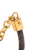 Louis Vuitton Monogram and Gold Plated Blooming Heart Charm Bracelet Secondhand