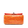 Chanel Mini Square Classic Patent Striped Single Flap Secondhand