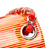 Chanel Mini Square Classic Patent Striped Single Flap Secondhand
