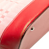 Burberry Leather Trimmed Tonal Check Canvas Dome Handbag Secondhand
