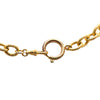 Secondhand Chanel Gold Plated CC Braided Round Pendant Necklace